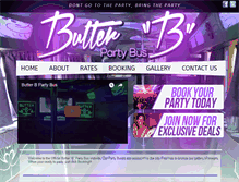 Tablet Screenshot of butterbpartybus.com